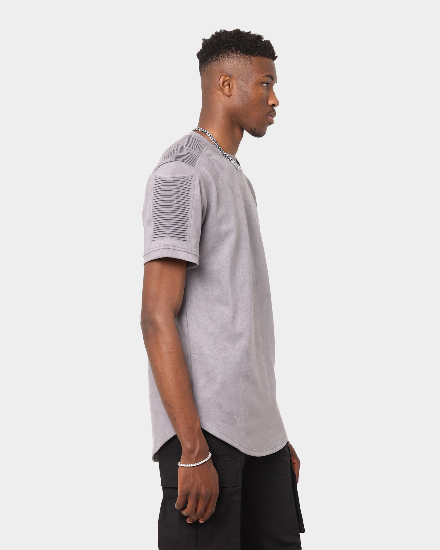 XXIII Aya Suede T-Shirt Grey