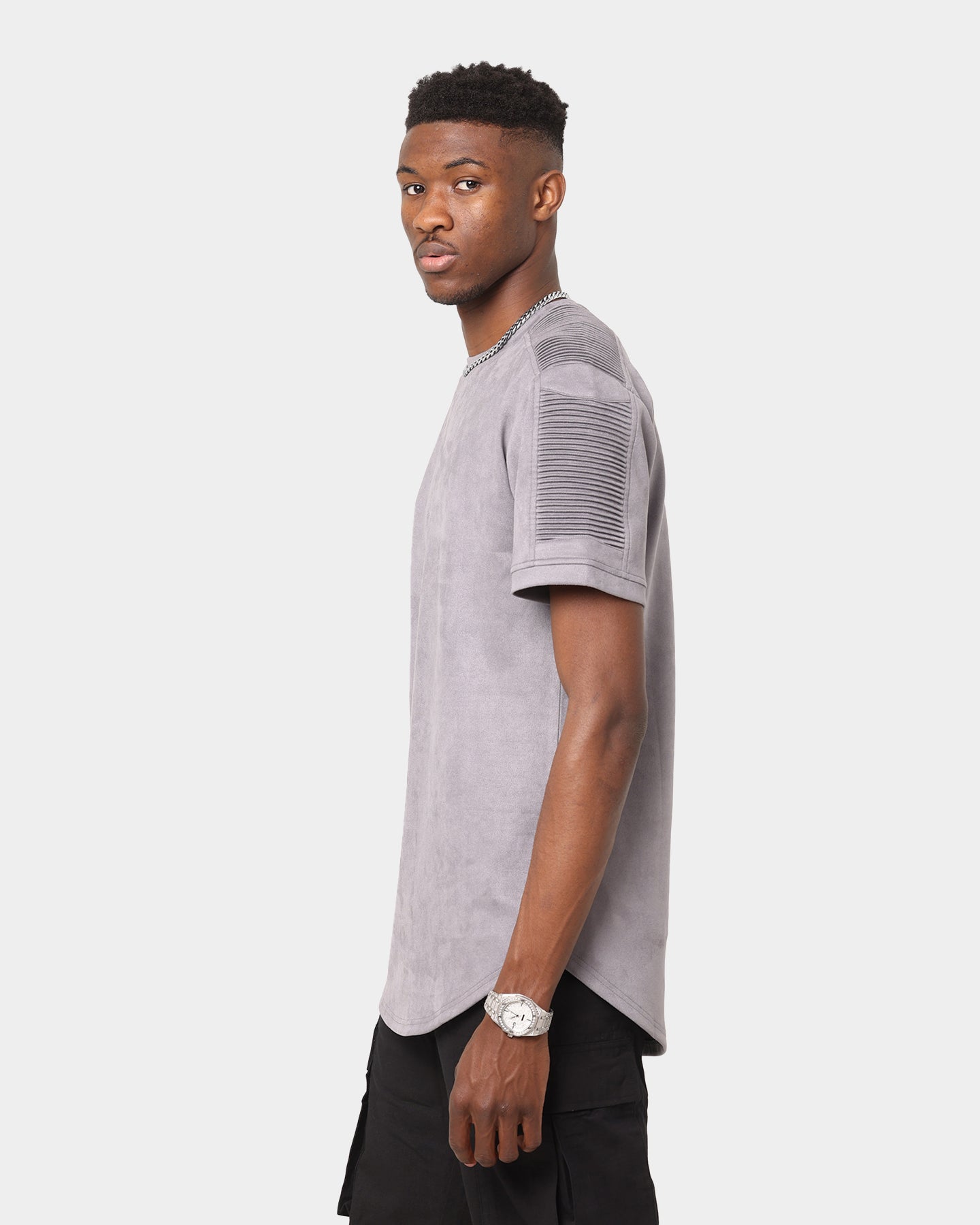 XXIII Aya Suede T-Shirt Grey