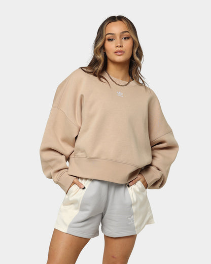 Adidas Women's Adicolor Essential Fleece Crewneck Magic Beige