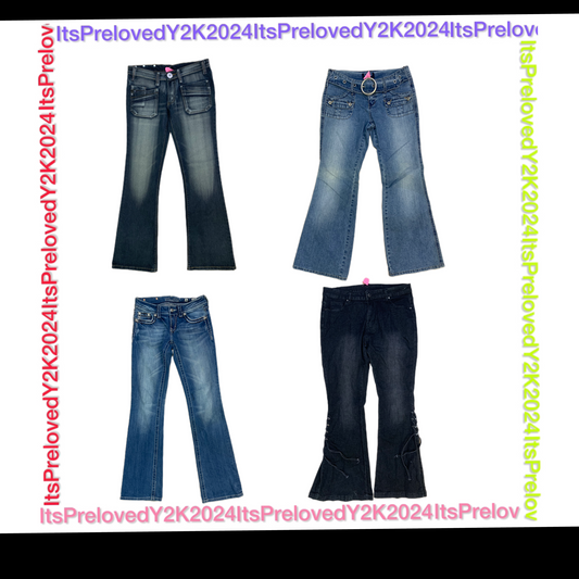 Y2k Unique Flared Jeans(RX-513)