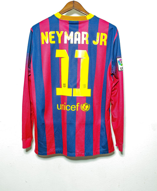 2011 - 2012 FC Barcelona Home LS #11 Neymar #11 ( L )