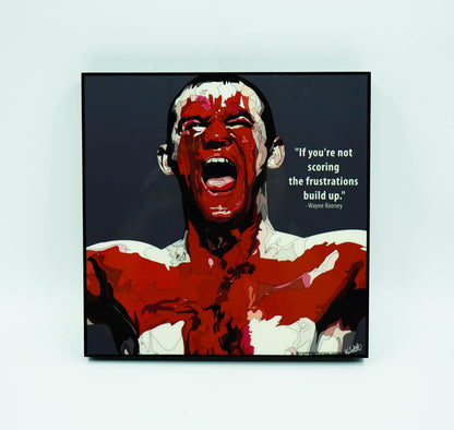 Wayne Rooney_Red Cross Pop Art (10'X10')