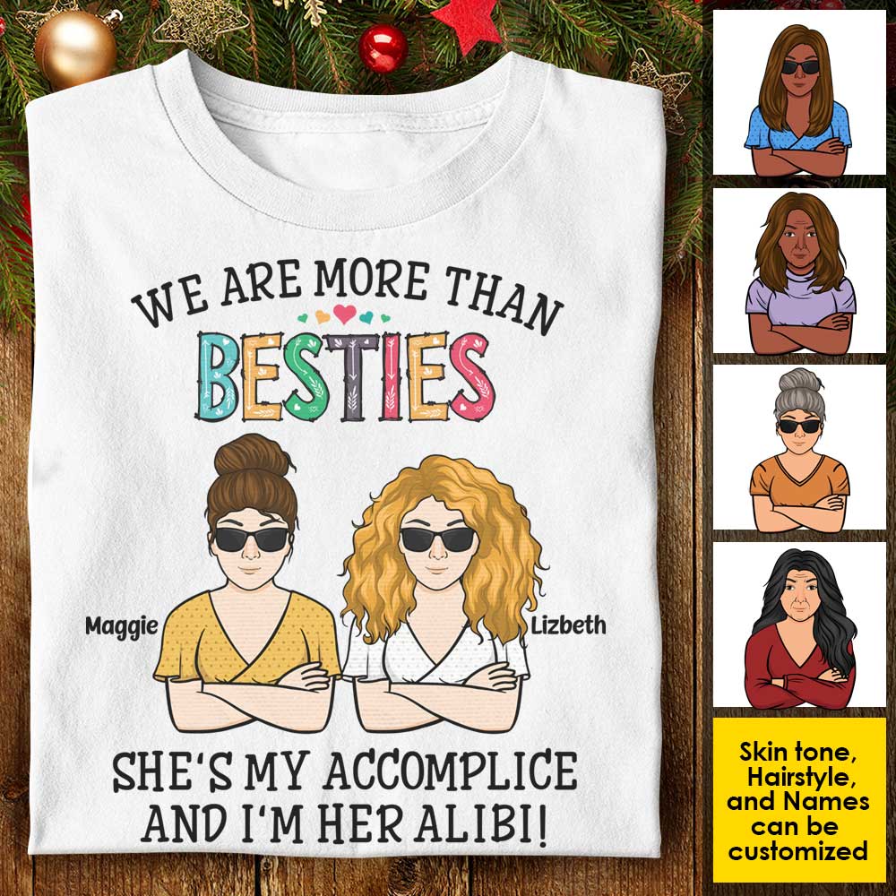 We're More Than Besties - Personalized Unisex T-Shirt, Hoodie